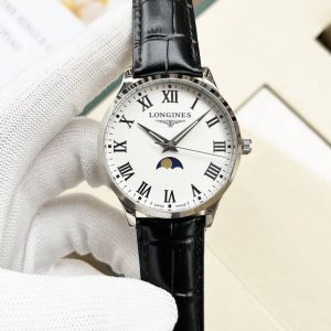 白 金 钢带+20，浪琴-Longines 精品男士腕表全新风格设计，尊贵大气，绅士风范，卓越品质，热卖全城。采用全自动机械机芯，顶级316精钢表壳，矿物质超强