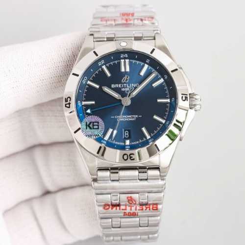 统一价 百年灵breitling，机械计时系列a32398101M1A1！ Chronomat Automatic Gmt 40 重磅来袭！ 1这款双时区腕表盘