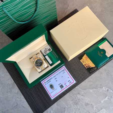 硬货独家首发！ Rolex- 劳力士日志型！41Mm最新款。真正的18K包真金，永不担心褪色现象！表盘镶嵌10颗天然真钻时标！持gtc中国权威认证证书，百分百真 - 点击图像关闭