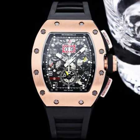 Richard Mille 理查米尔 Rm011-Fm系列 精钢材质打造 还原原装 完美的人体工程学设计相吻合的追求完美的品牌的标志性建筑 Rm 011的每一个 - 点击图像关闭