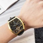 白 金 酒桶新品 震撼上市 最新 ：百达翡丽 多功能精品，三针大飞轮设计 类型 ：精品男士腕表 表带 ：真牛皮表带 机芯 ：高端全自动机械机芯 镜面 ：矿物质强