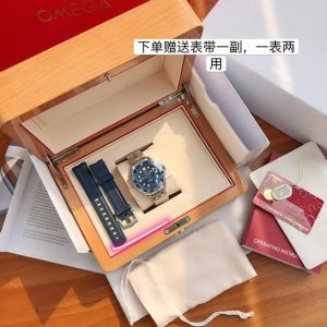 不要盒子少200 欧米茄海马系列男士腕表 顶级版本 绝对值得入手一款好表 表盘尺寸42Mm 搭载独有的原版一致8800机械机芯 316精钢材质表壳 手表上下配备