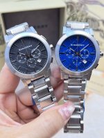 巴宝莉Burberry 男款42Mm,进口六针石英机芯，英伦时尚，格纹表面，质感超赞