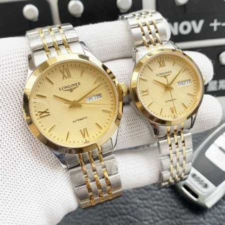 2021情侣爆款 浪琴-Longines 商务休闲男士机械腕表 进口日本原装精工机 钨钢间316L精钢壳套 超级蓝宝石玻璃镜面 直径42Mm 女装32Mm 钨钢 - 点击图像关闭