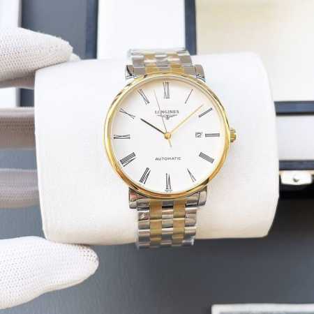 白壳 金壳 钢带+20浪琴-Longines火爆新品 搭载全自动机械机芯 316精钢表壳 简约时尚 优雅尊贵 矿物质强化玻璃镜面 真牛皮表带 商务休闲 精致型男 - 点击图像关闭