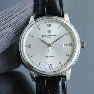 白 金 匠新之作2024推出最新款式百达翡丽patek Philippe高版本高级自动腕表 表盘 针 采用夜光设计 男士腕表简单不失大气 40Mm表径 316精
