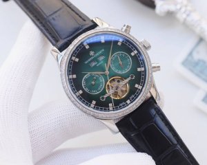 尊享价：750 品牌：江诗丹顿-Vacherron 类型：男士腕表 壳套：顶级版316精钢L 表带：进口小牛皮表带 机芯：全自动机械机芯 镜面：矿物质防刮玻璃
