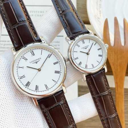 白壳 玫壳 钢带+20 最新浪琴-Longines 情侣对表 原装进口石英机芯 钢化玻璃 316L精钢表壳 直径男40Mm女30Mm 厚8Mm如果今天的阳光停止 - 点击图像关闭