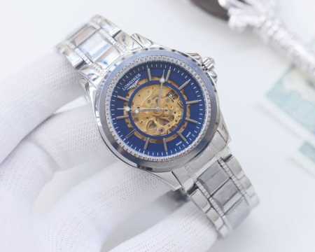 870品牌：浪琴-Longines 类型：男士腕表 壳套：顶级版316精钢L 表带：进口小牛皮表带/316L精钢表带 机芯：日本进口西铁城8215机械机芯 镜面 - 点击图像关闭