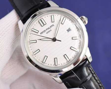 白壳 金玫壳 百达翡丽-Patek Philippe-火热新款式，新款锅盖，耗时长达8个月！超薄男士自动机械腕表，采用进口原装9015机芯，每小时振频28800 - 点击图像关闭