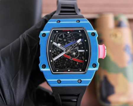 理查德米勒 Richard Mille Rm67-02跳高之王冠军款 1:1精准开模 采用100%的 Ntpt碳纤维 陶瓷材料 制造 形成表壳上的特殊纹理 搭载 - 点击图像关闭