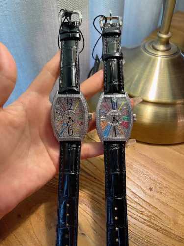 Franck Muller 法兰克穆勒 Fm 法穆兰 酒桶形女士石英腕表 Cnc加工抛光表壳 经典之作！满天星字面和彩色款彩色字面 上手效果真的拒绝不了，一整个