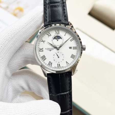 白 -金 钢带+20，浪琴-Longines 精品男士腕表全新多功能设计，尊贵大气，绅士风范，卓越品质，热卖全城。采用全自动机械机芯，顶级316精钢表壳，矿物质 - 点击图像关闭