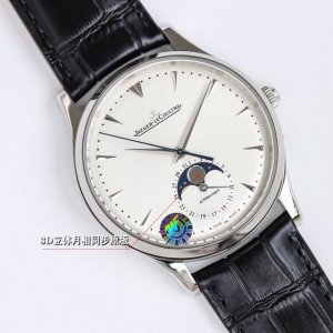 Wf 积家 Jl 月相大师系列 正装男表Q1368420.Pb1 表壳直径39Mm，厚度9.9Mm 数控精雕3D立体月相盘，完美还原原装！搭载Cal.925 1