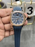 K百达翡丽5261R-001手雷系列39.9Mm玫瑰金蓝盘搭载搭载日本西铁城9015改Cal.324全自动机械