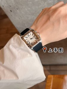 卡地亚 山度士 情侣款 胶带表带~山度士进口石英机芯镀膜玻璃镜面 女神必备 时尚 优雅 你值得拥有
