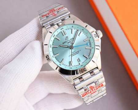 统一价： 百年灵breitling，机械计时系列a32398101M1A1！ Chronomat Automatic Gmt 40 重磅来袭！ 1这款双时区腕表 - 点击图像关闭