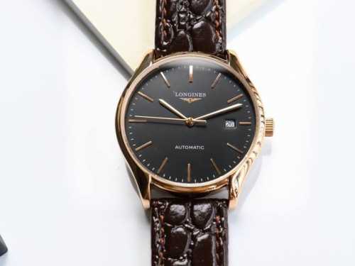 浪琴-Longines 律雅系列 原版壳套复刻 非通用名匠壳 多次反复修缮至完美 极致严格的质量保证。 确保采用原版式抛光和拉丝工艺，高硬度水晶镜面，更加透彻明