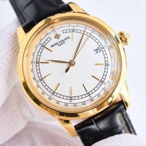 Sj出品 白 金 百达翡丽-Patek Philippe-R70 Pp 锅盖玻璃 9015 火热新款式，新款锅盖，耗时长达8个月！超薄男士自动机械腕表，采用进口