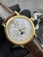 Tw Factory 百达翡丽 铁划银钩 苍劲有力 高颜值新品 古朴。Pp复古。精湛的工艺！ 年度最佳典藏之作 百达翡丽 古典 超级复杂多功能 万年历功能腕表