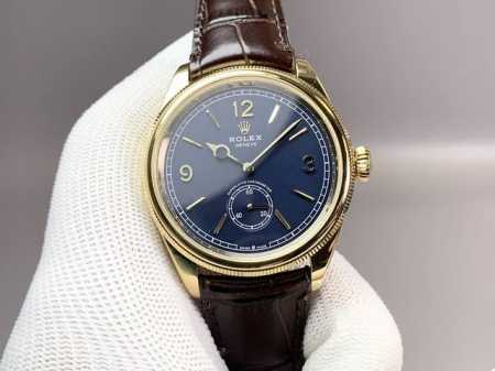 8+Factory 新增力作 超薄 克配重版二针半商务款 劳力士Rolex 恒动1 8型 尺寸：39Mm9.8Mm 独家定制改装Chronergy擒纵系统蓝色S - 点击图像关闭