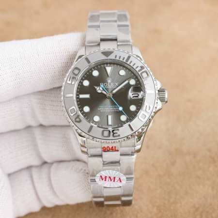 白 金 Mma工厂劳力士游艇名仕型系列m268621- 精致而不失个性 配备全新2836自动机械 直径：37Mm 防水度数：5Atm超强防水 玻璃：蓝宝石 整体 - 点击图像关闭
