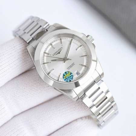 新品 女款断货王之首位 浪琴 Longines-浪琴 康卡斯 悦动凭借其独特的设计，实用的功能和舒适的佩戴体验，成为了一款备受推崇的精品。 1多种表盘经典白 绿 - 点击图像关闭