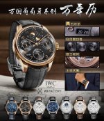 V9 Iwc 万国 葡萄牙系列 D05 真万年历，复刻界第一支万年历万国，采用进口大精工作为基础机芯升级为52610机芯副本，不但实现了万年历大部分功能而且走时