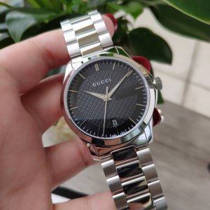 原盒:30 古驰guccⅠ三珠带男，蓝宝石玻璃，316L精钢，原装瑞士机芯！支持验货！