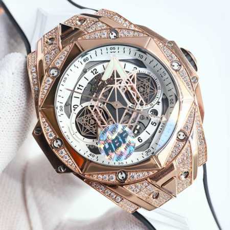 Sj出品 光壳 钻壳 Hbf Factory 宇舶 恒宝 Hublota42 全新big Bang Sang Bleu Ii 刺青腕表 再次与知名刺青工作室sa - 点击图像关闭