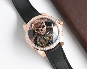 Jacobandco 死亡节告诉我们,生与死不是分开的,而是永恒的循环的一部分。头骨双陀飞轮是为了纪念这一神圣的传统而创造的,它的设计象征着时间、记忆和精神的相