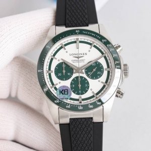 Tw浪琴 Longines-浪琴康卡斯悦动计时系列 浪琴熊猫眼 机芯采用丹东7750三位小秒，九位计分，六位计12时，功能全面对版，品质保证 非小厂改装机芯 品