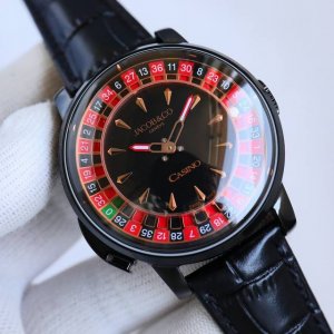 Sj出品 光面 钻面 Jacob & Co. 杰克宝 捷克豹 Jr4 澳门新葡京大富豪赌场轮盘桑巴舞者内马尔同款 Casino Tourbillon是一款结合了