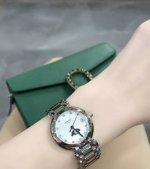 Longines浪琴 心月系列 石英机芯 月相镶钻 女表 瑞表 30.5Mm 贝母色表盘 精钢表壳 精钢表带