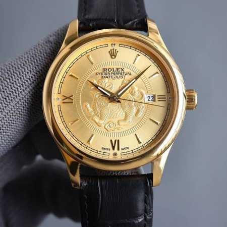 白壳 金壳 店家爆款主推 劳力士 Rolex 招财貔貅 升级版本 男士腕表 采用独特的表盘设计 搭配招财貔貅的3D立体感，整体效果更显高档奢华的劳力士， 初识劳 - 点击图像关闭