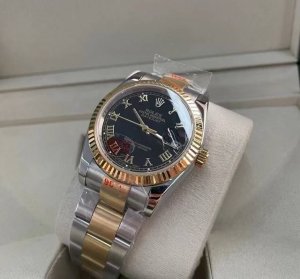 钻圈 劳力士－Rolex 日志新色系男士腕表 进口西铁城 原装机 316L精钢壳套 蓝宝石玻璃 超级防水 直径36Mm厚度13Mm 316L精钢表带原装扣 尊贵