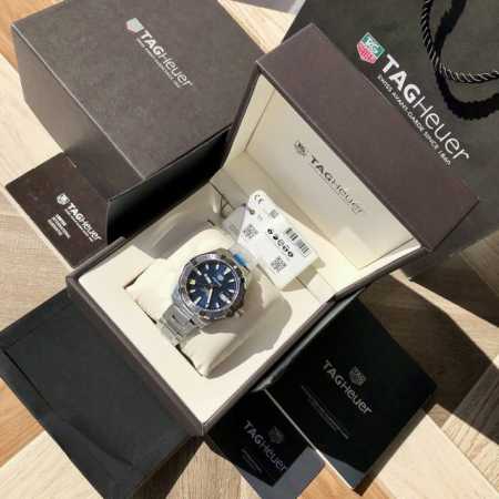 硬货，Original Tagheuer,泰格豪雅竞潜系列机械表，专柜2W。 大号~43Mm表径，蓝宝石镜面，超强夜光指针，原装瑞士机芯，支持拆机验货，硬汉风格 - 点击图像关闭