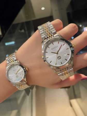 白壳 金色 麦芽糖mj Gucci古驰 Original Gucci,古驰g-Timeless系列，经典九珠表带，唯美三色表面专柜款 ，女28Mm表径男42Mm - 点击图像关闭