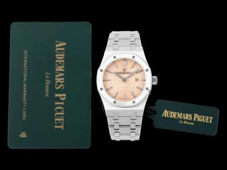 Audemars Piguet爱彼 皇家橡树系列67651Or女士石英腕表～闪耀登场！女神百搭款，闪闪惹人爱！ App购入正品拆解开模，全程Cnc打磨，多次校对 - 点击图像关闭