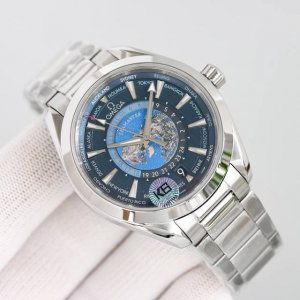 皮带 胶带 钢带 精品 最高品质版本 Aqua Terra 系列推出15周年，Omega 特别发布了一枚全新的世界时腕表 [尺寸]:43Mm[同原装一致尺寸]