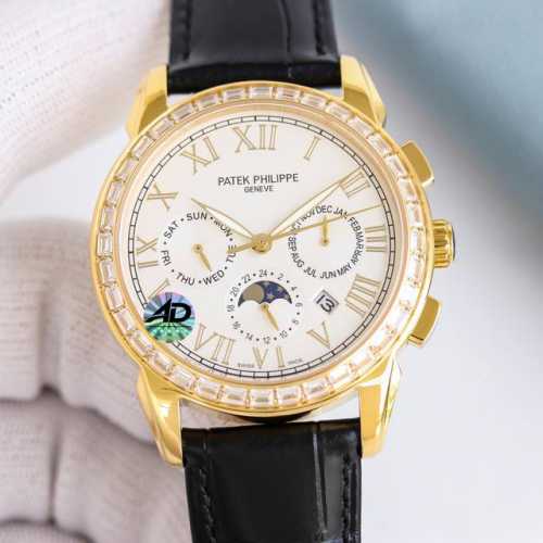 白钻 金钻 新款 百达翡丽复杂功能计时系列上市 Patek Philippe 贵族的艺术品！腕表新搭配焕新设计的罗马表盘，集奢华，精致和使用于一身 升级版改进：