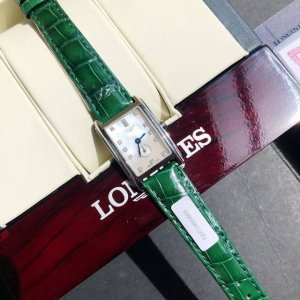 新配色浪琴表黛绰维纳鳄鱼皮系列！渠道货！原单品质 最高版，支持任意对比！20.80 X 32 Mm 石英女士腕表！机芯L178石英机芯！拥有低电量提醒功能！石英