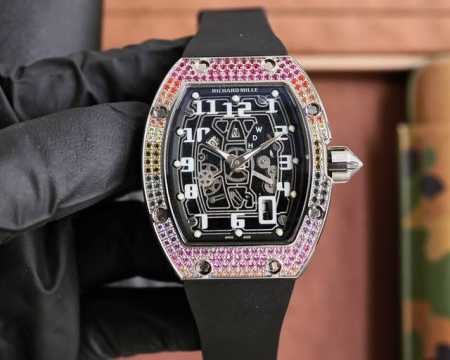 理查德米勒 Richard Mille Rm067全新工艺时尚更前卫镂空设计最新特别款 矿物质防刮镜面玻璃 配置316L精钢表壳 耐磨天然进口橡胶表带 全自动进 - 点击图像关闭