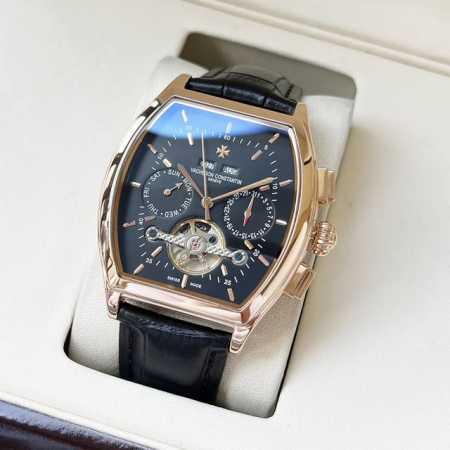 白 金770 时尚设计 优雅热卖 江诗丹顿-Vacheron Constsntin 男士腕表 全自动机械机芯 矿物强化玻璃 316L精钢表壳 真皮表带 简约大气 - 点击图像关闭