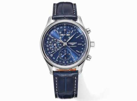 Sj出品 Gs 浪琴 Longines 名匠八针月相 Zf3 搭载7751计时机芯 ，所有功能均是真实功能可使用 ，烤蓝指针，蓝宝石水晶镜面， 后盖也是蓝宝石水 - 点击图像关闭