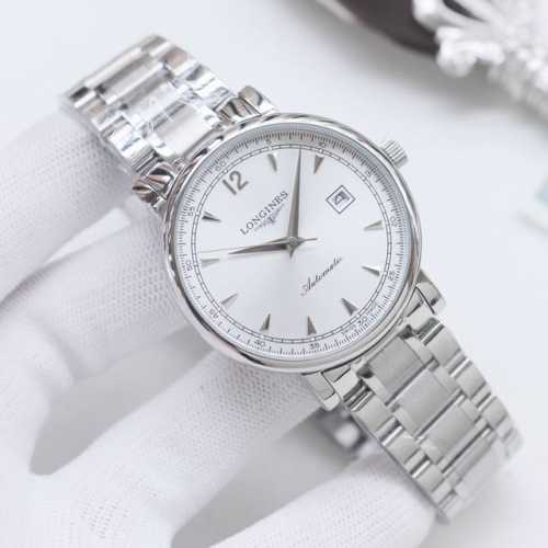 金壳+20钢带20 品牌：浪琴-Longines 类型：男士腕表 壳套：顶级版316精钢L 表带：进口小牛皮表带 316L精钢表带 机芯：全自动机械机芯 镜面：