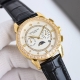 白壳 金壳 百达 翡丽patek Philippe 复杂系列六针男表爆款 多功能腕表！ 1搭载原装进口9100星期月份月相动能功能机芯机械表！ 2表盘上采用经典