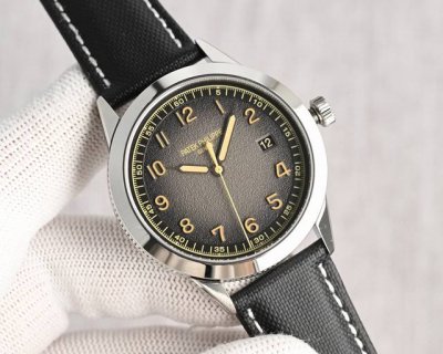 Tw Factory 百达翡丽Calatrava系列Ref.5226G-001腕表Kv6 表径40Mm 316精钢表壳 侧缘雕饰巴黎钉纹 灰色表盘流露复古韵味边