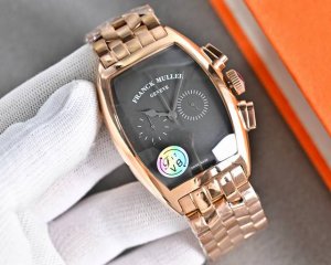 法兰克穆勒-Franck Muller表扣：316精钢针扣尺寸：直径40Mm 厚14.50Mm 法兰克穆勒Casablanca酒桶系列，一如既往Fm经典厚实的表