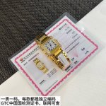 最新第2代Tank Francaise法国坦克真钻女士腕表！表壳镶嵌22颗2.1超大钻石 约0.7克拉，配国检机构检测证书！一物一证一表一码。表盘尺寸小号25.